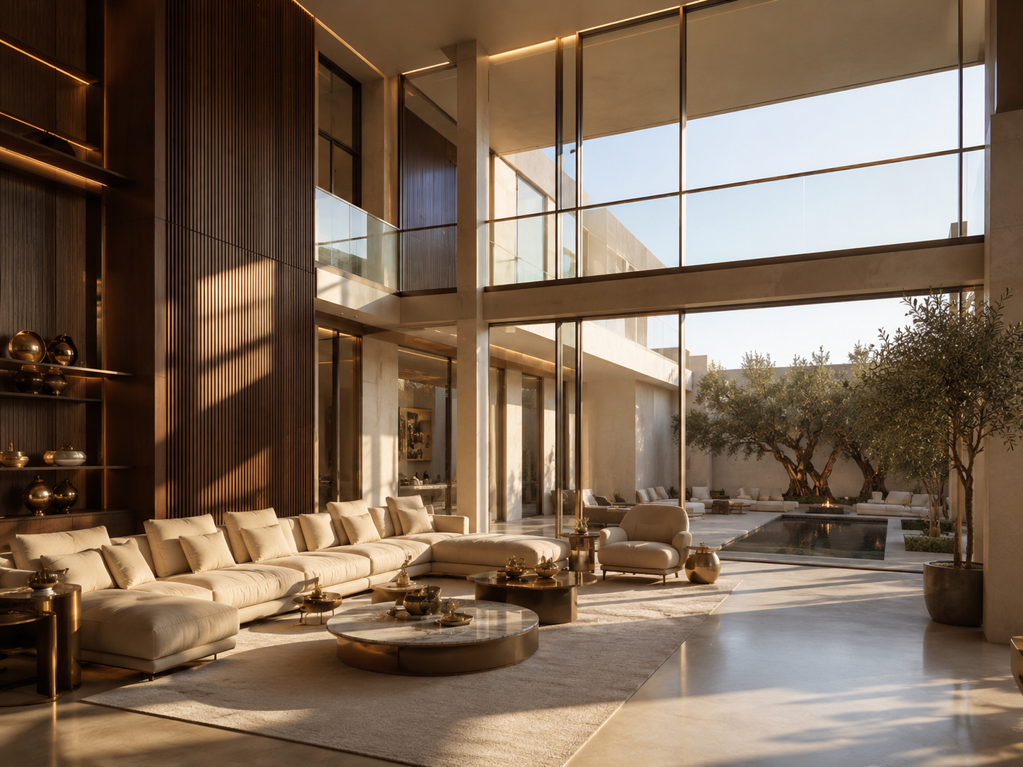 Double-Height Villa Lounge Interior Design